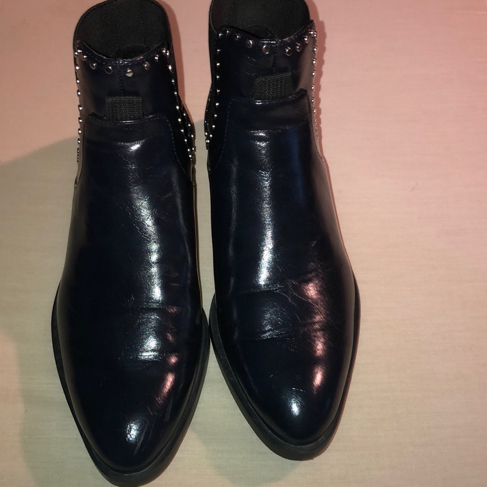 ZARA NAVY WOMEN’S FLAT ANKLE BOOTS
